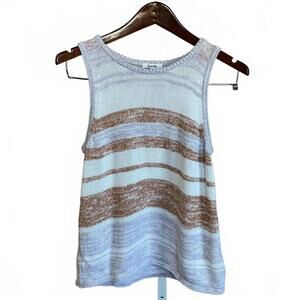 Splendid Collection Women's Sleeveless Knit Sweater Top Size Large